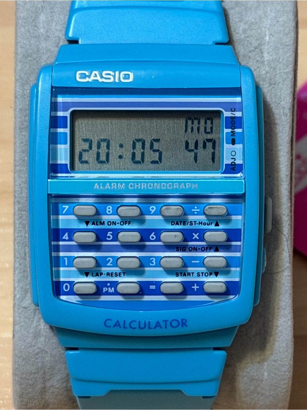 Casio LDF-40-2A Poptone Blue Calculator Retro Vintage Digital Watch LDF NEW NWT